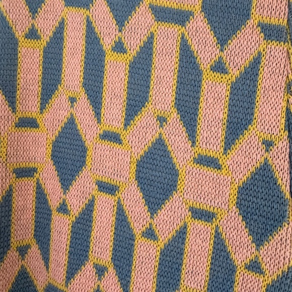 Zara Knit Pull On Pants in Geometric Print - Picture 4 of 5